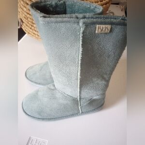 Warm Stylish Light Blue Boots